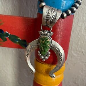 Sonoran Silver Naja with Native Pearls.